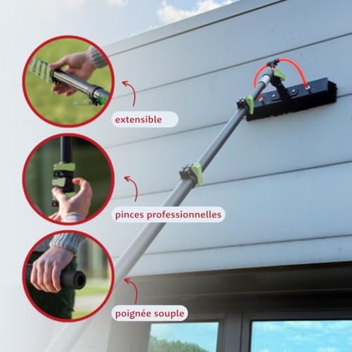 Rori Perche Telescopique Extensible Upto 7 M - Nettoyage Sans Effort des Fenêtres et des Façades pour la Famille - Netto