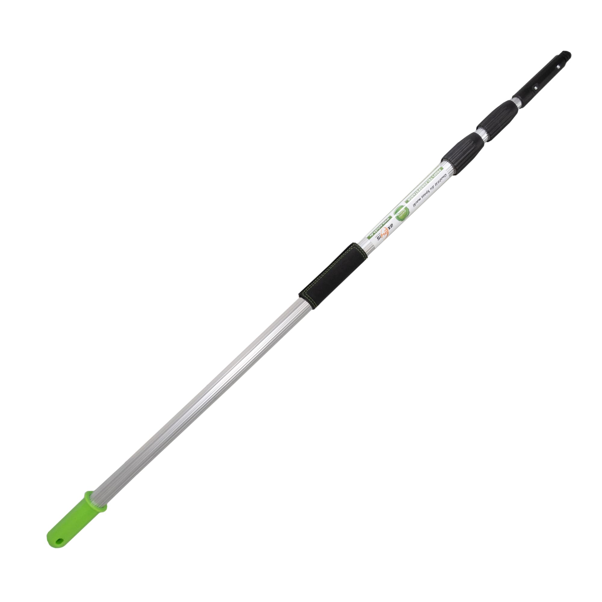 Axis Line Barre télescopique professionnelle de 3 m avec pierre coulissante en 3 parties et protection antidérapante